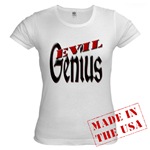 Evil Genius Jr. Baby Doll T-Shirt