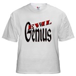 Evil Genius White T-Shirt   
