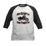 Bikers Have More Fun Kids Baseball Jersey