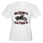 Bikers Have More Fun Women's V-Neck T-Shirt