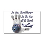 Bowling Therapy Rectangular Sticker