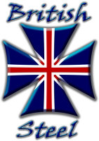 British Steel Biker Maltese Cross