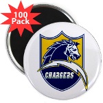 Chargers Bolt Shield 2.25" Magnet (100 pack)