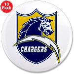 San Diego Lightning Bolt and Charger Horse Shield