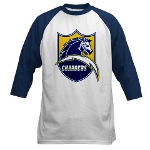 Chargers Bolt Shield Baseball Jersey