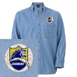 Chargers Bolt Shield Denim Shirt