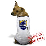 Chargers Bolt Shield Dog T-Shirt