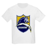 Chargers Bolt Shield Kids Light T-Shirt