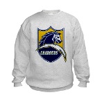 Chargers Bolt Shield Kids Sweatshirt