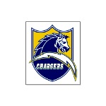 Chargers Bolt Shield Large Poster