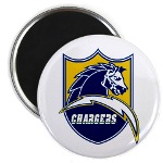 Chargers Bolt Shield Magnet