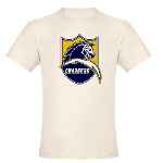 Chargers Bolt Shield Organic Cotton Tee