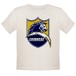 Chargers Bolt Shield Organic Toddler T-Shirt