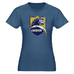Chargers Bolt Shield Organic Women's Fitted T-Shir