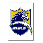 Chargers Bolt Shield Postcards (Package of 8)