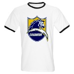Chargers Bolt Shield Ringer T