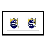Chargers Bolt Shield Small Framed Print