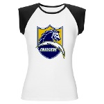 Chargers Bolt Shield Women's Cap Sleeve T-Shirt