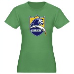 Chargers Bolt Shield Women's Fitted T-Shirt (dark)