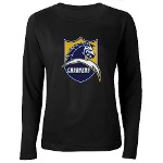 Chargers Bolt Shield Women's Long Sleeve Dark T