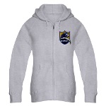 Chargers Bolt Shield Women's Zip Hoodie