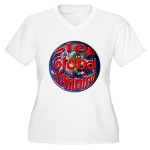 Stop Global Whining Women's Plus Size V-Neck T-Shi