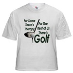 Golf Therapy White T-Shirt   