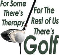 For some there's therapy, for the rest of us there's golf