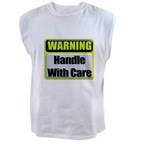 Handle With Care Warning  Men's Sleeveless Tee