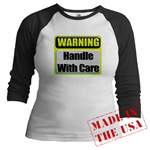 Handle With Care Warning  Jr. Raglan