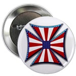 American Maltese Cross Button
