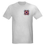 American Maltese Cross Ash Grey T-Shirt