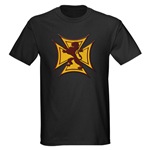 Royal Scottish Biker Cross Dark T-Shirt