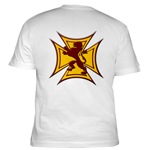 Royal Scottish Biker Cross Fitted T-Shirt