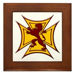 Royal Scottish Biker Cross Framed Tile