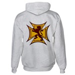 Royal Scottish Biker Cross Hooded Sweatshirt