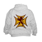 Royal Scottish Biker Cross Kids Hoodie