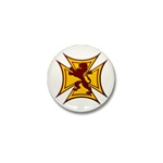 Royal Scottish Biker Cross Mini Button