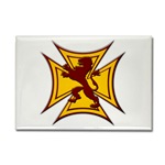 Royal Scottish Biker Cross Rectangle Magnet