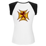 Royal Scottish Biker Cross Women's Cap Sleeve T