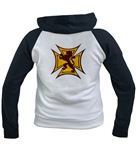 Royal Scottish Biker Cross Women's Raglan Hoodie