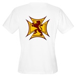 Royal Scottish Biker Cross Women's V-Neck T-Shirt