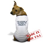No Longer A Danger To Society Dog T-Shirt