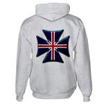 British Biker Cross Hooded Sweatshirt