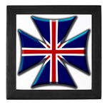 British Biker Cross Keepsake Box