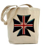 British Biker Cross Tote Bag